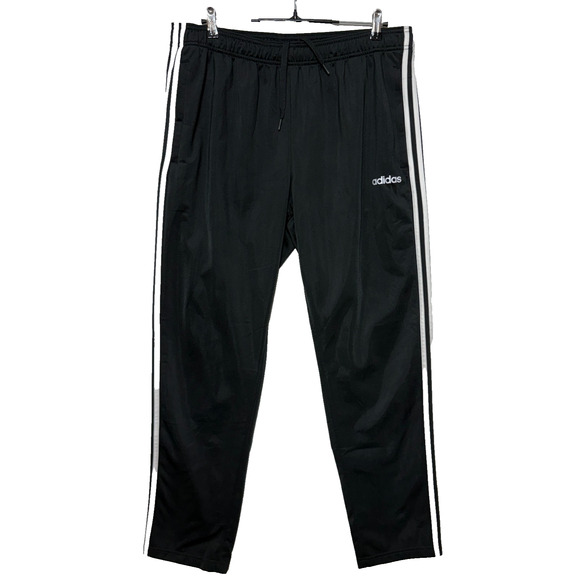adidas Other - Adidas Track Pants Mens XL Black White Side Stripes Elastic Waist Measures 36X32